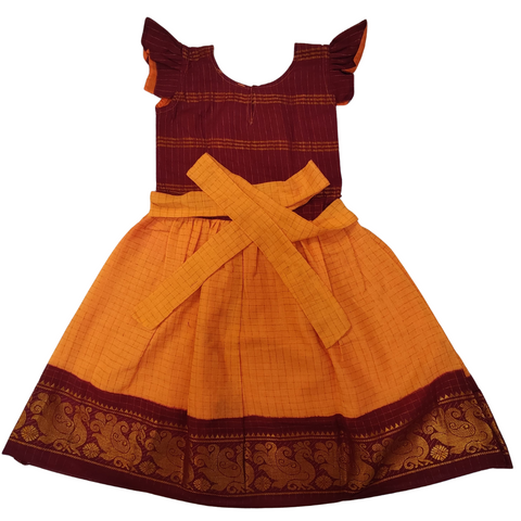 Frock in Sungudi Cotton