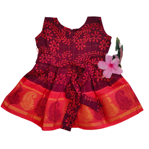 Sungudi Cotton Frock