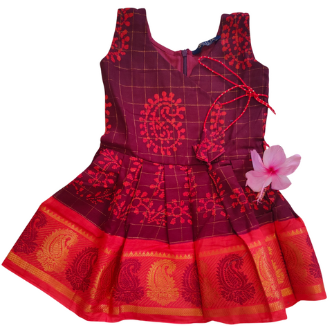 Sungudi Cotton Frock