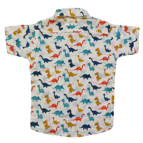 Jaipur Cotton Shirt - Dinosaur print