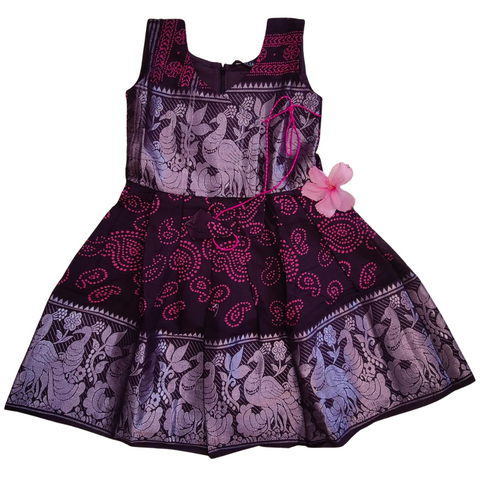 Sungudi Cotton Frock