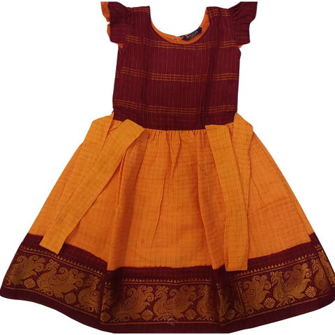 Frock in Sungudi Cotton