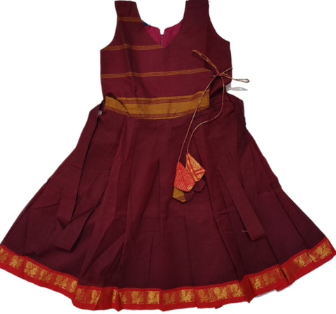 Sungudi Cotton Frock with small border