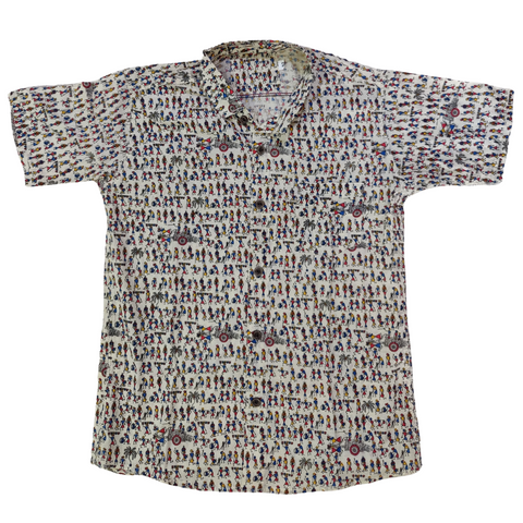 Jaipur Cotton Shirt - Warli Print