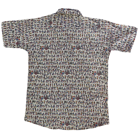 Jaipur Cotton Shirt - Warli Print