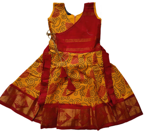Sungudi Cotton Frock (Printed)