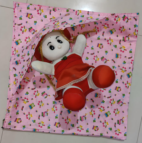 Swaddle with hood in poplin cotton