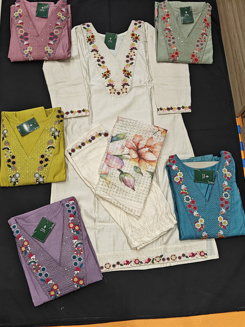 Kurta/Pant/Dupatta- 3 piece suit