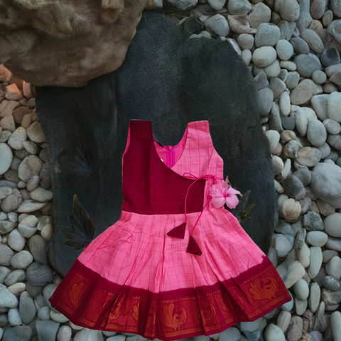 Sungudi Cotton Frock