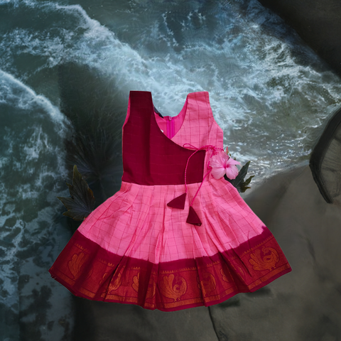 Sungudi Cotton Frock