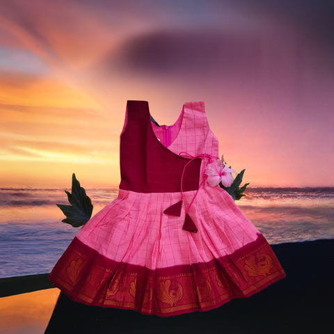 Sungudi Cotton Frock