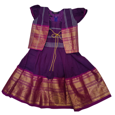 Cotton frock with Jacket