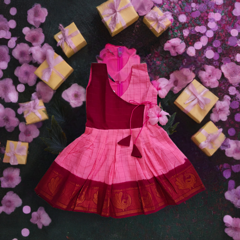 Sungudi Cotton Frock