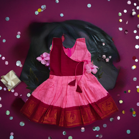 Sungudi Cotton Frock
