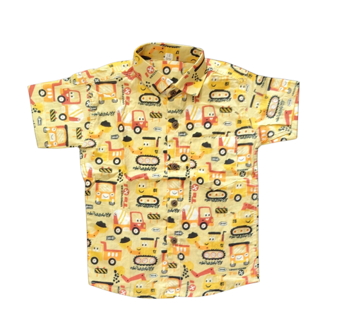 Jaipur Cotton Shirt - Cars print