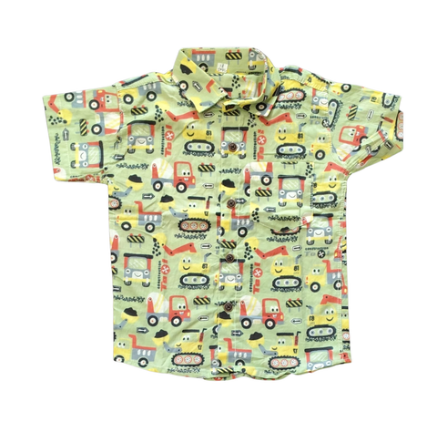Jaipur Cotton Shirt - Cars print