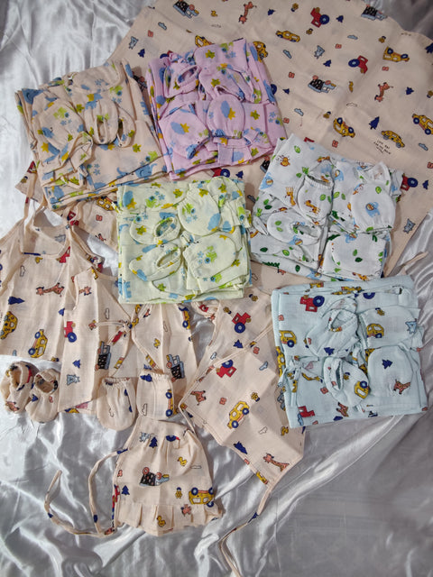 Infant set (Zabla, nappy, cap, swaddle)