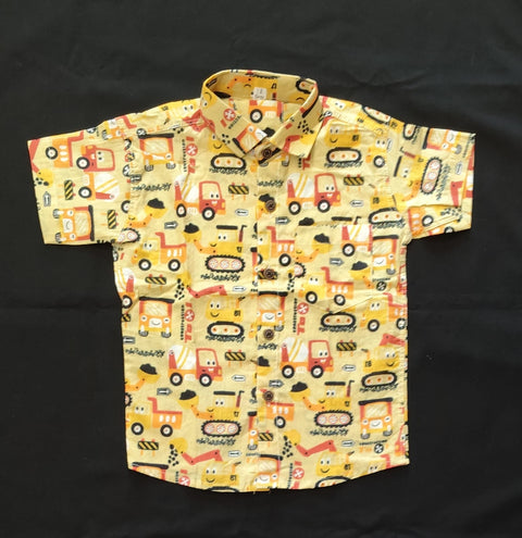 Jaipur Cotton Shirt - Cars print