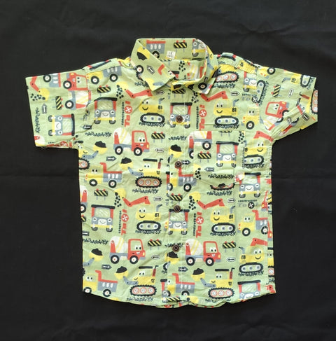 Jaipur Cotton Shirt - Cars print