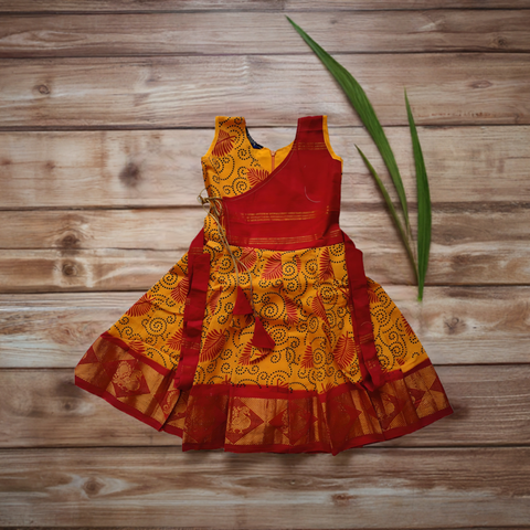 Sungudi Cotton Frock (Printed)