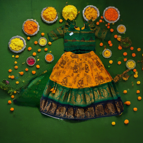 Ghagra - Choli (Sungudi Cotton)