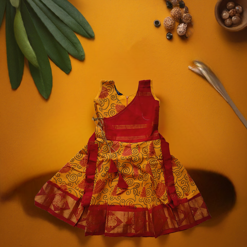 Sungudi Cotton Frock (Printed)